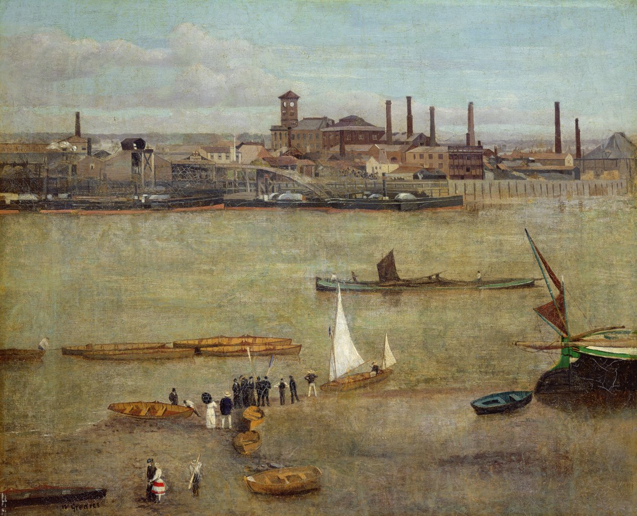 La fábrica de plumbago, Battersea de Walter Greaves