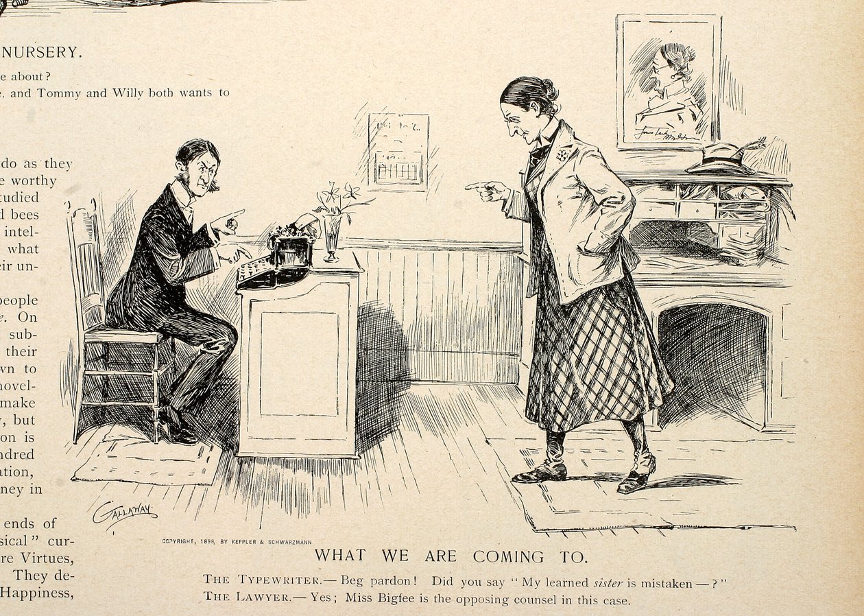 A lo que estamos llegando, de Puck, 27 de abril de 1898 de Walter H., Gallaway