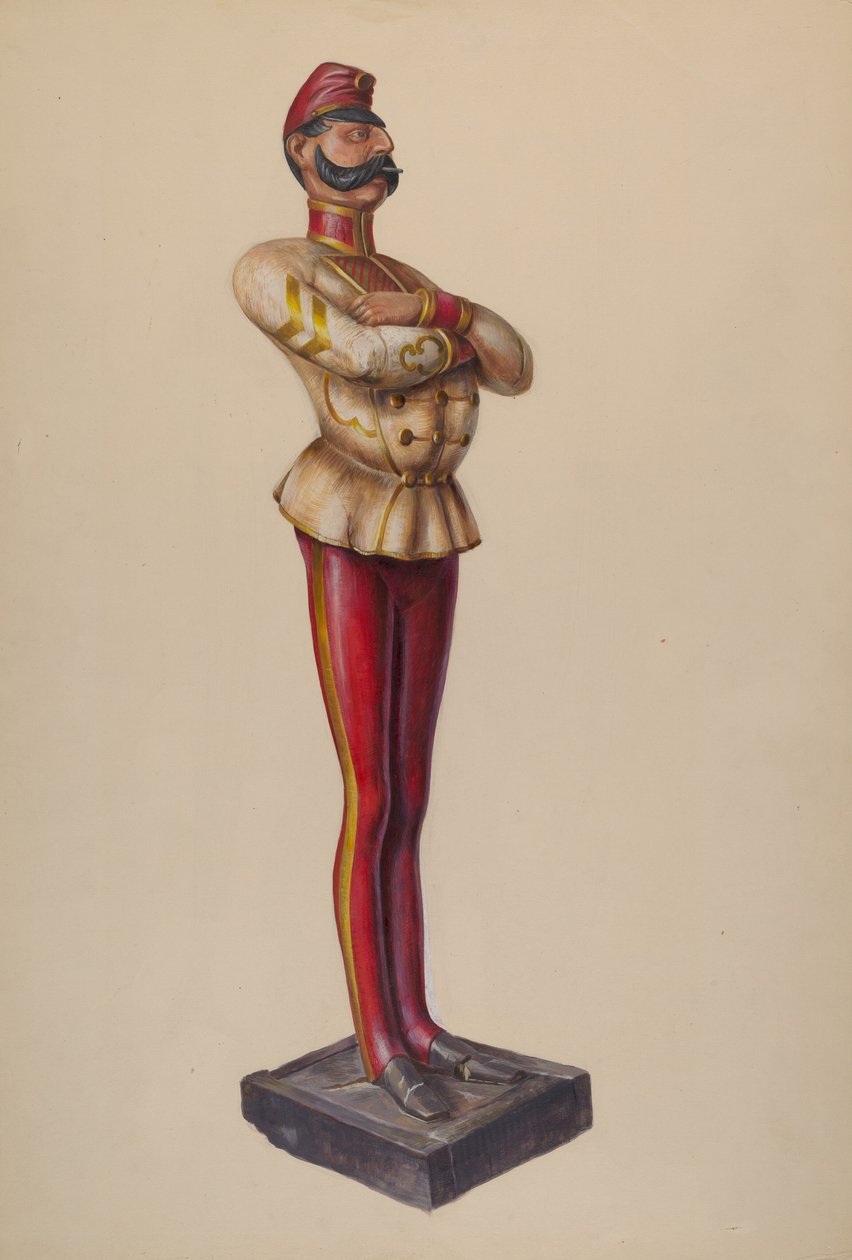 Figura de tienda de cigarros, c. 1937 de Walter Hochstrasser
