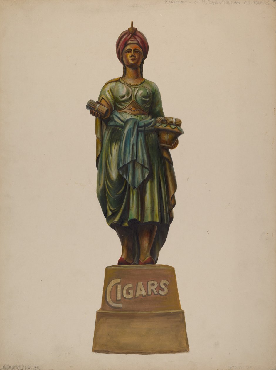 Figura de Tienda de Cigarros, c. 1937 de Walter Hochstrasser