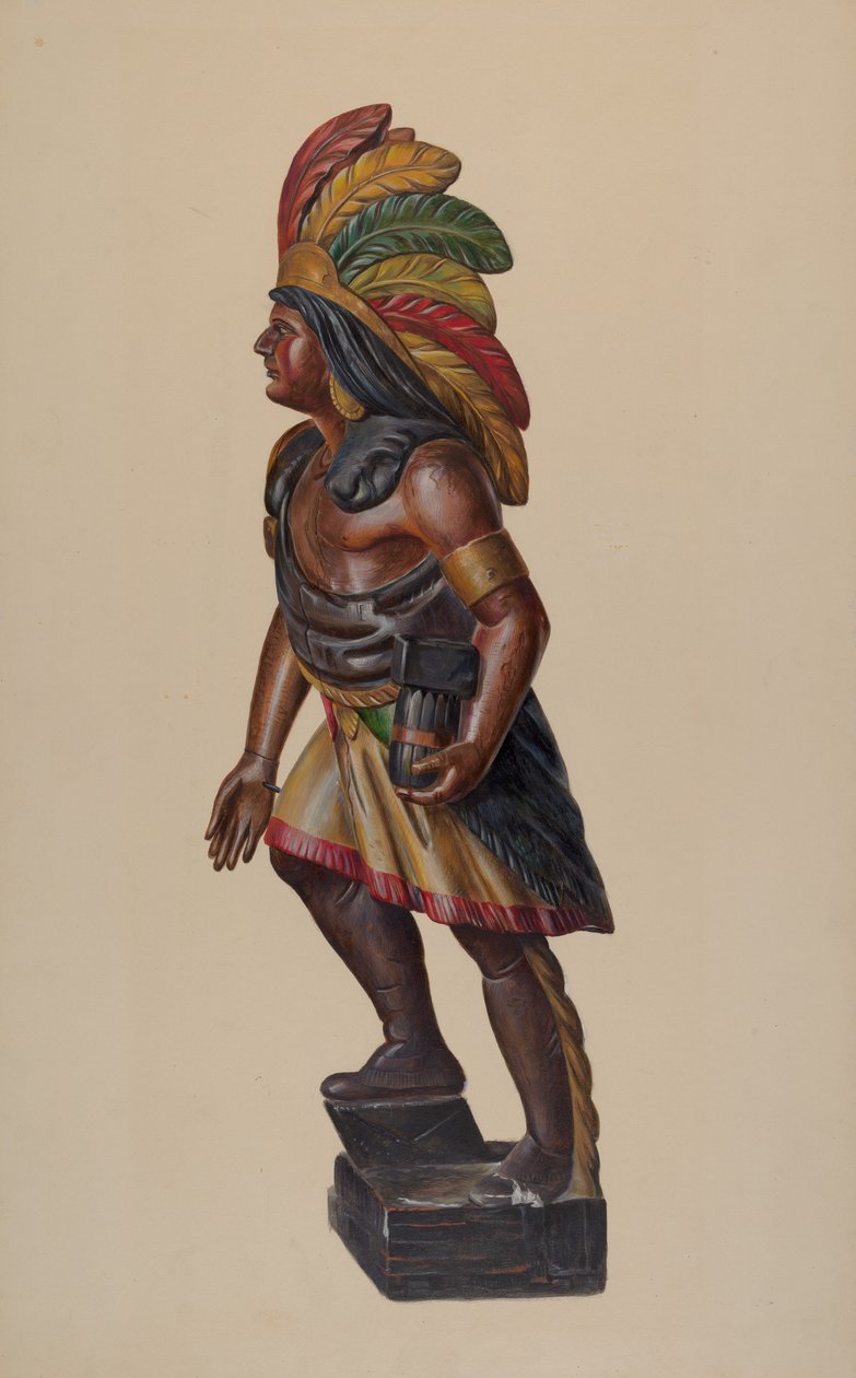 Indio de tienda de cigarros, c. 1937 de Walter Hochstrasser