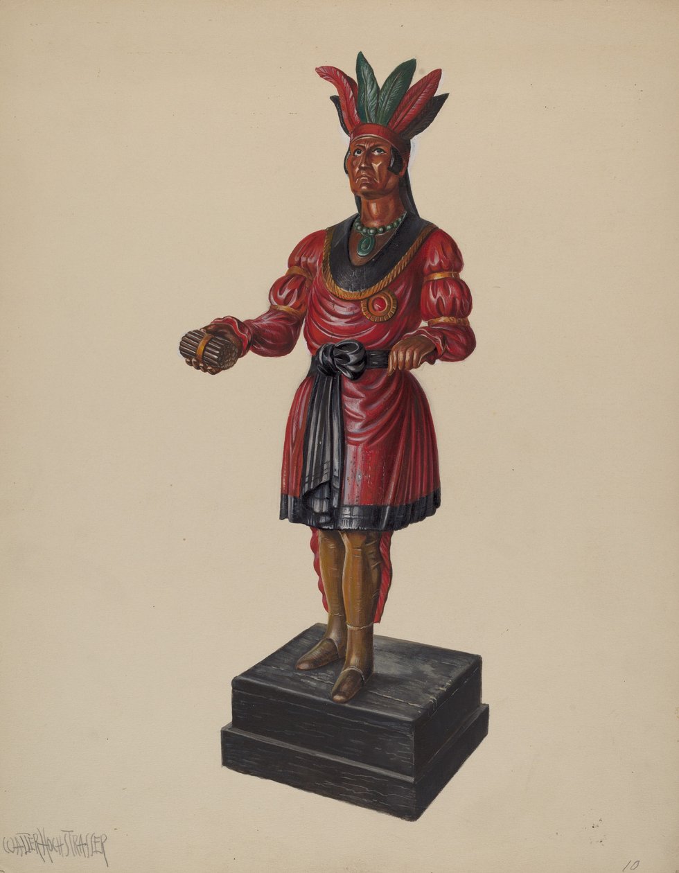 Indio de Tienda de Cigarros, c. 1937 de Walter Hochstrasser