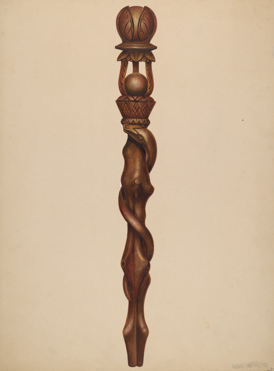Cetro de talla de leñador, c. 1938 de Walter Hochstrasser