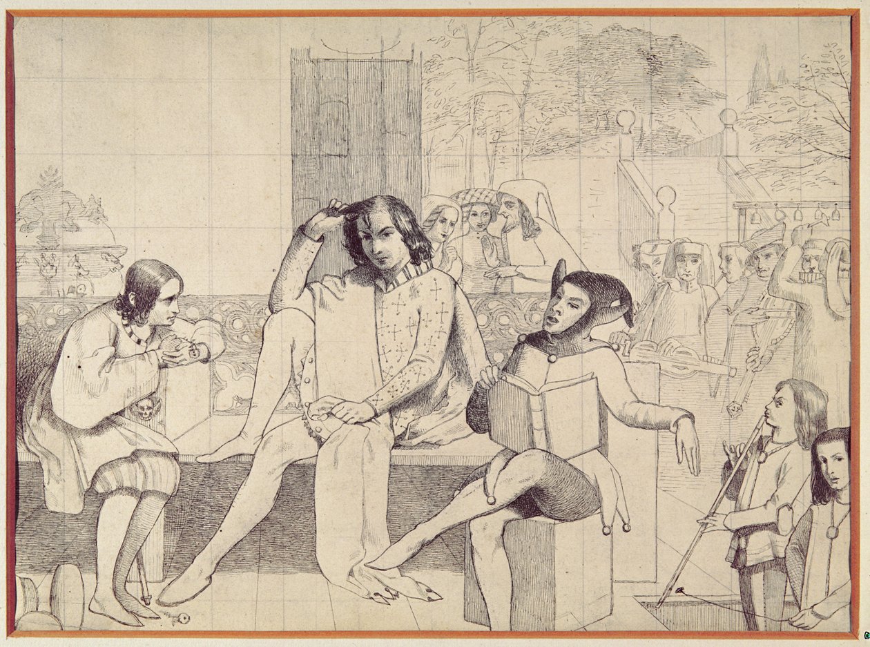 Noche de Reyes, c.1850 de Walter Howell Deverell