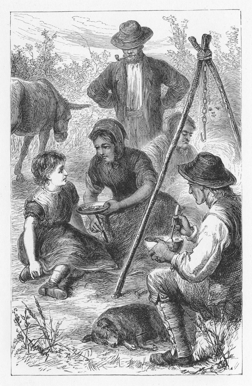 Escena de El molino del Floss de George Eliot de Walter James Allen