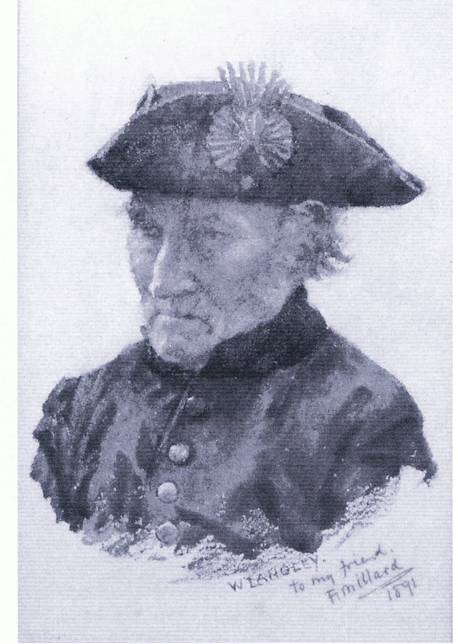 Un pensionista de Chelsea, de una fuente desconocida (litografía en color) de Walter Langley
