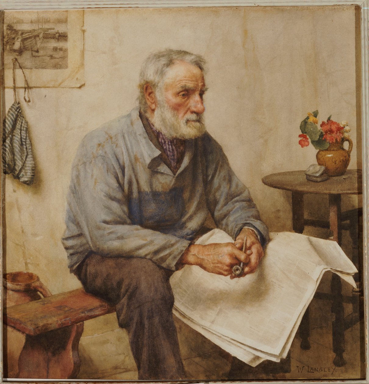 Un momento de descanso de Walter Langley
