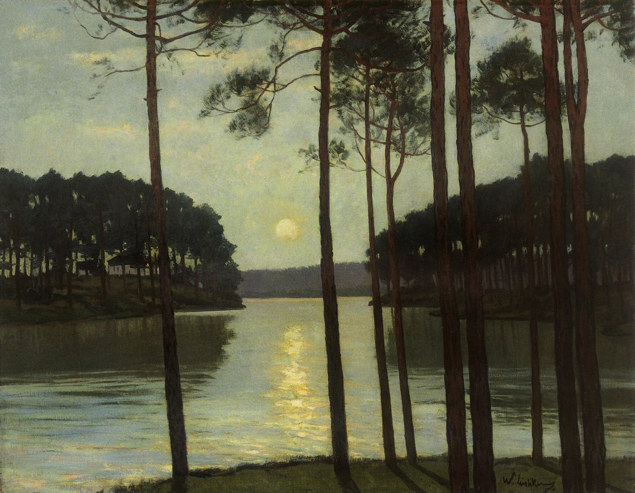 Ambiente nocturno en Schlachtensee de Walter Leistikow