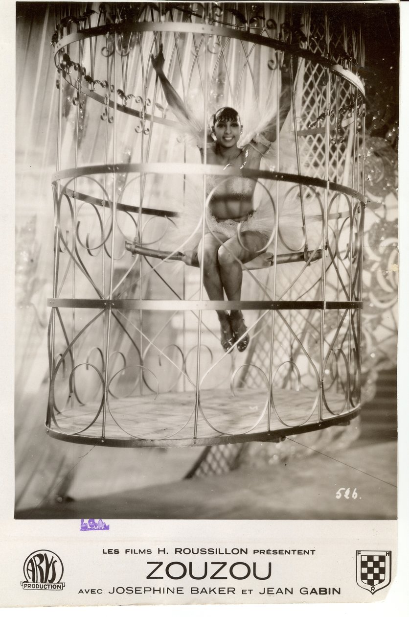 Cartel de Josephine Baker en Zouzou de Walter Limot