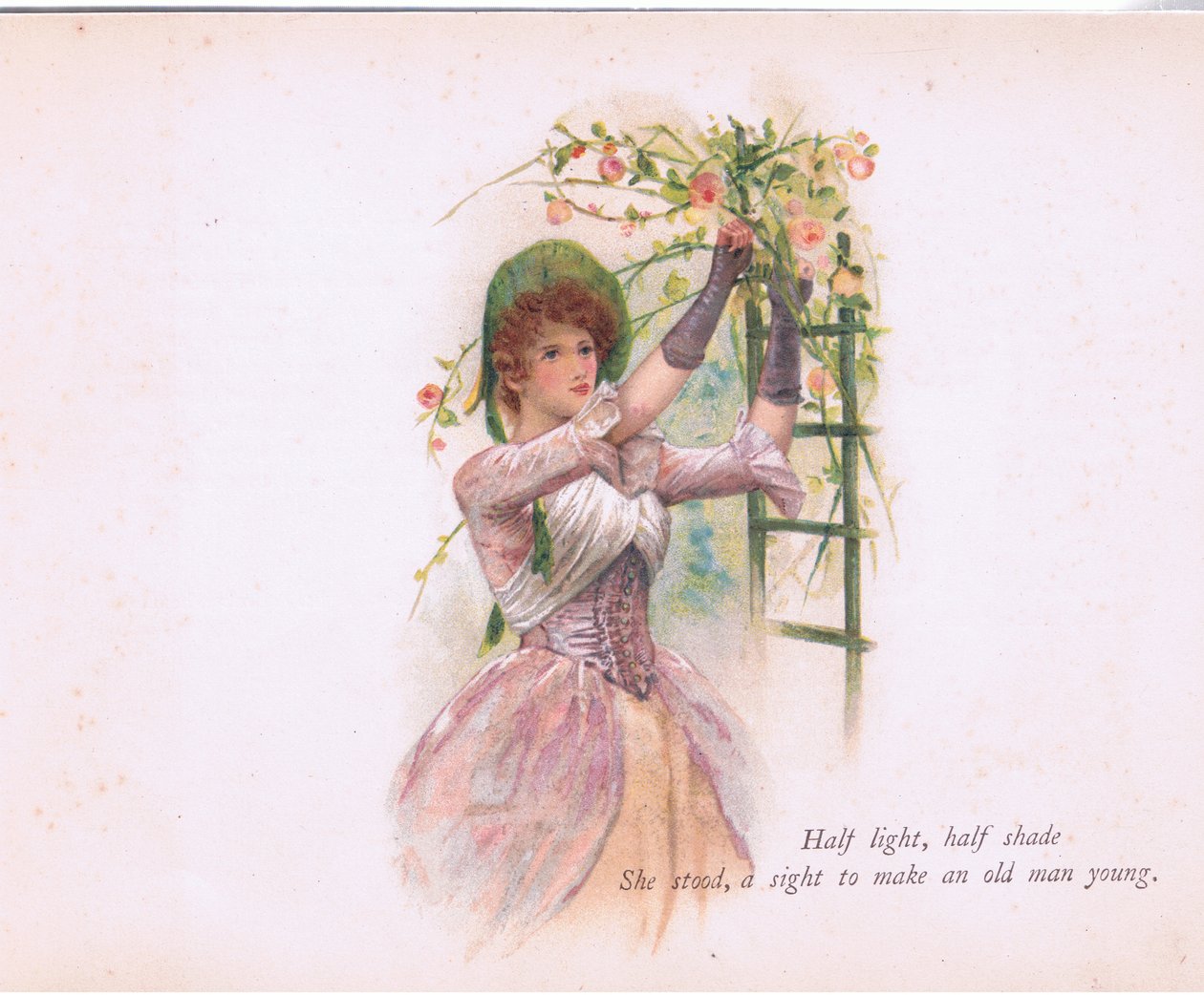 Mitad luz, mitad sombra, ilustración de Tennyson Pictures publicada por E P Dutton & Co, c.1900 de Walter Paget