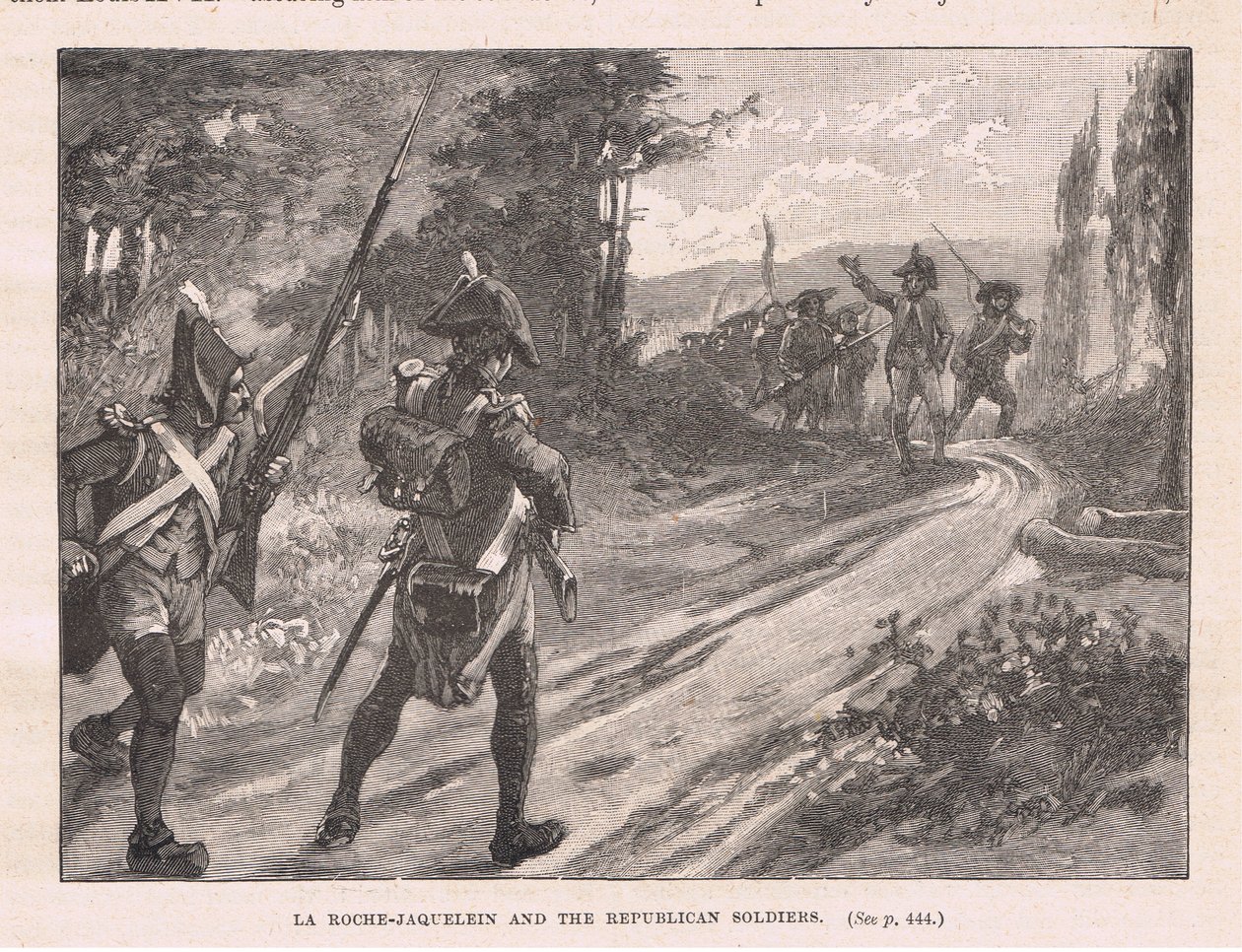 La Roche Jaquelein y los Soldados Republicanos AD 1795 de Walter Paget