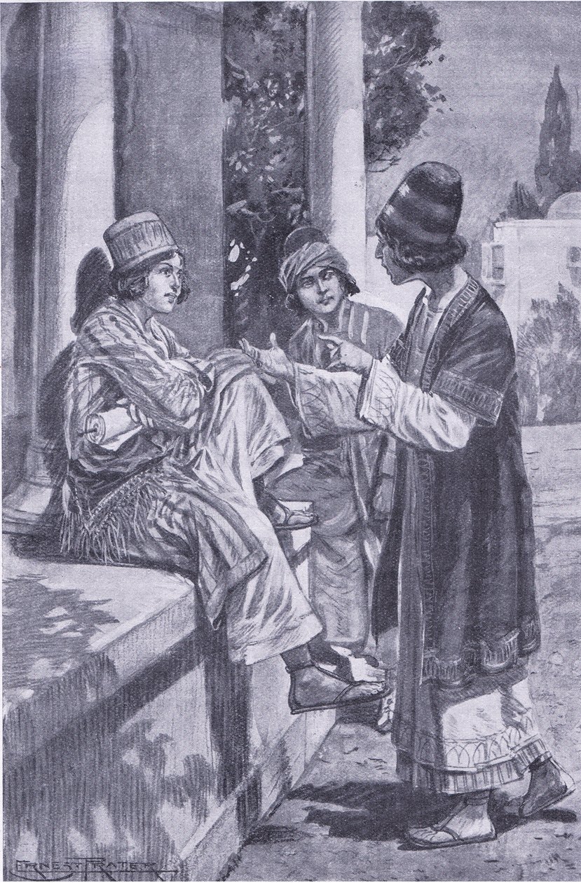 El juramento de tres camaradas, ilustración de My Magazine de Walter Paget