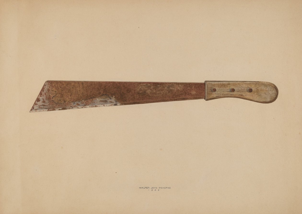 Cuchillo de maíz, 1939 de Walter Praefke