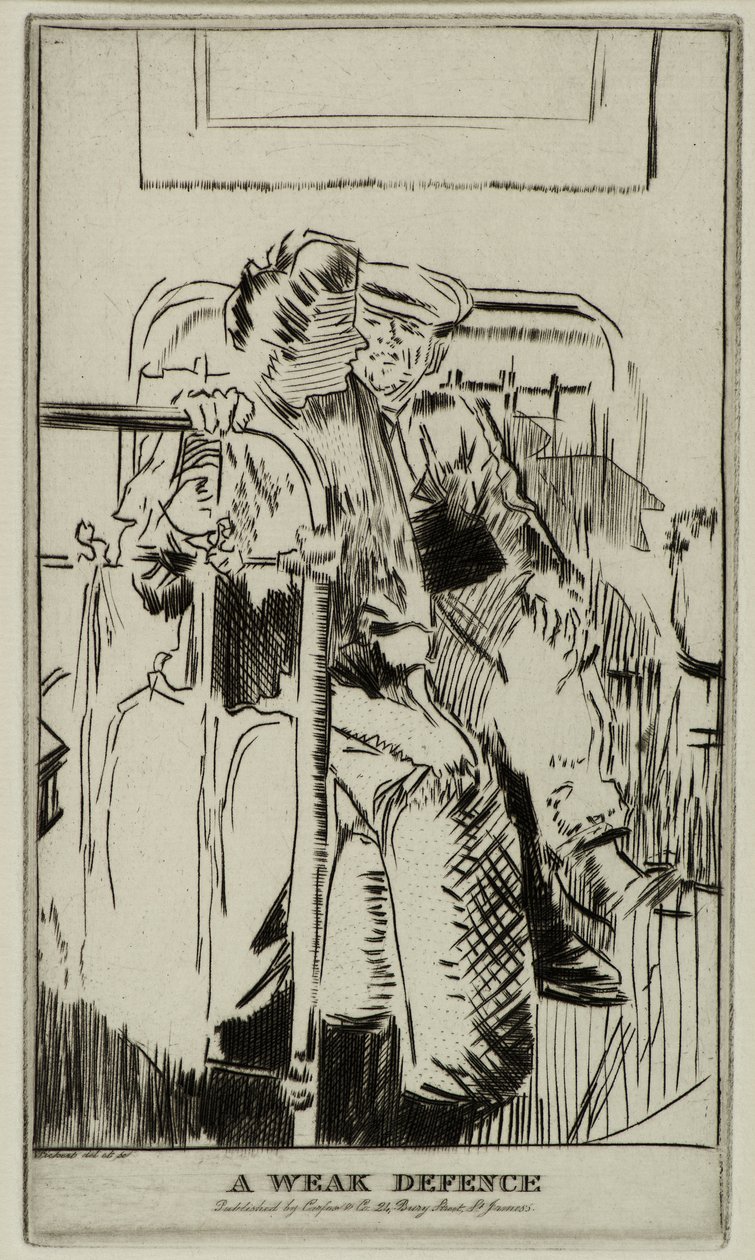 Una defensa débil, c.1911 de Walter Richard Sickert