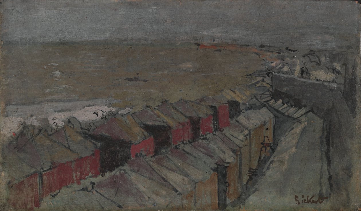Casetas de baño, Dieppe, c.1890 de Walter Richard Sickert