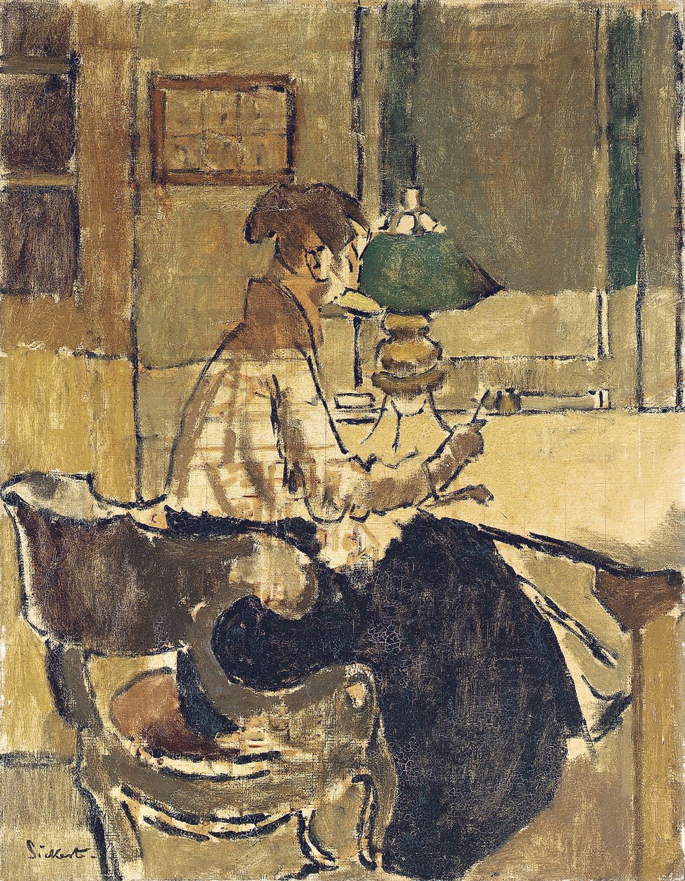 Christine Drummond Sickert, de soltera Angus, compra una Gendarmería de Walter Richard Sickert