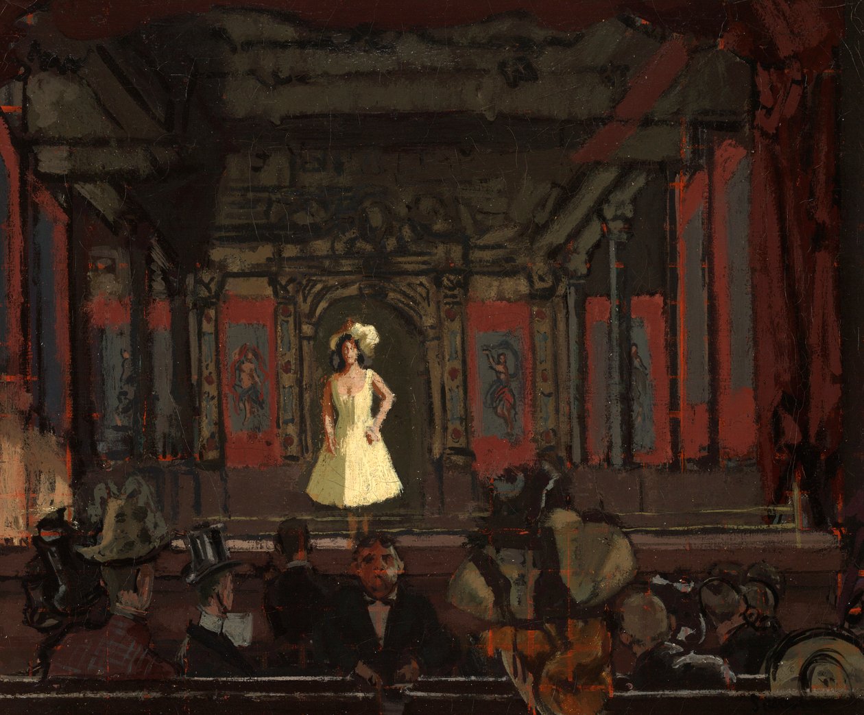 Palacio de Variedades de Hungerford de Gatti. Segundo Turno de Katie Lawrence c.1888 de Walter Richard Sickert