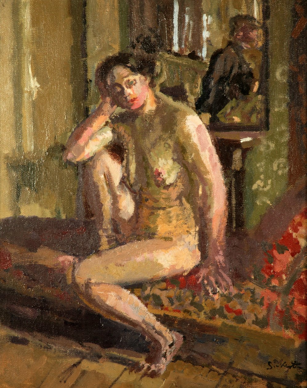 Interior Con Desnudo de Walter Richard Sickert