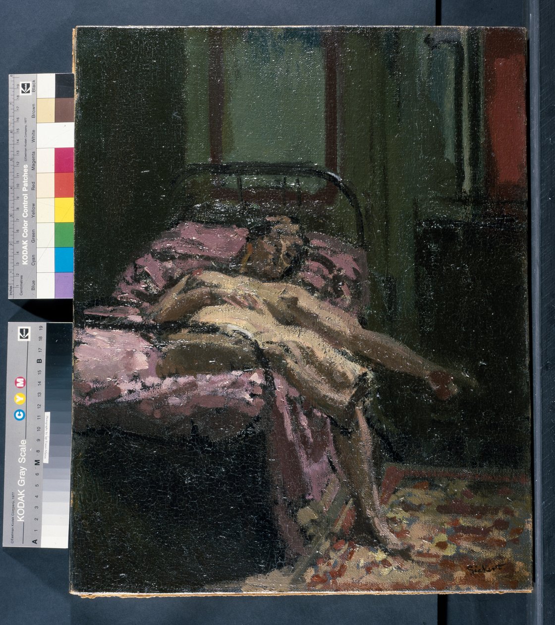 Desnudo en la cama de Walter Richard Sickert