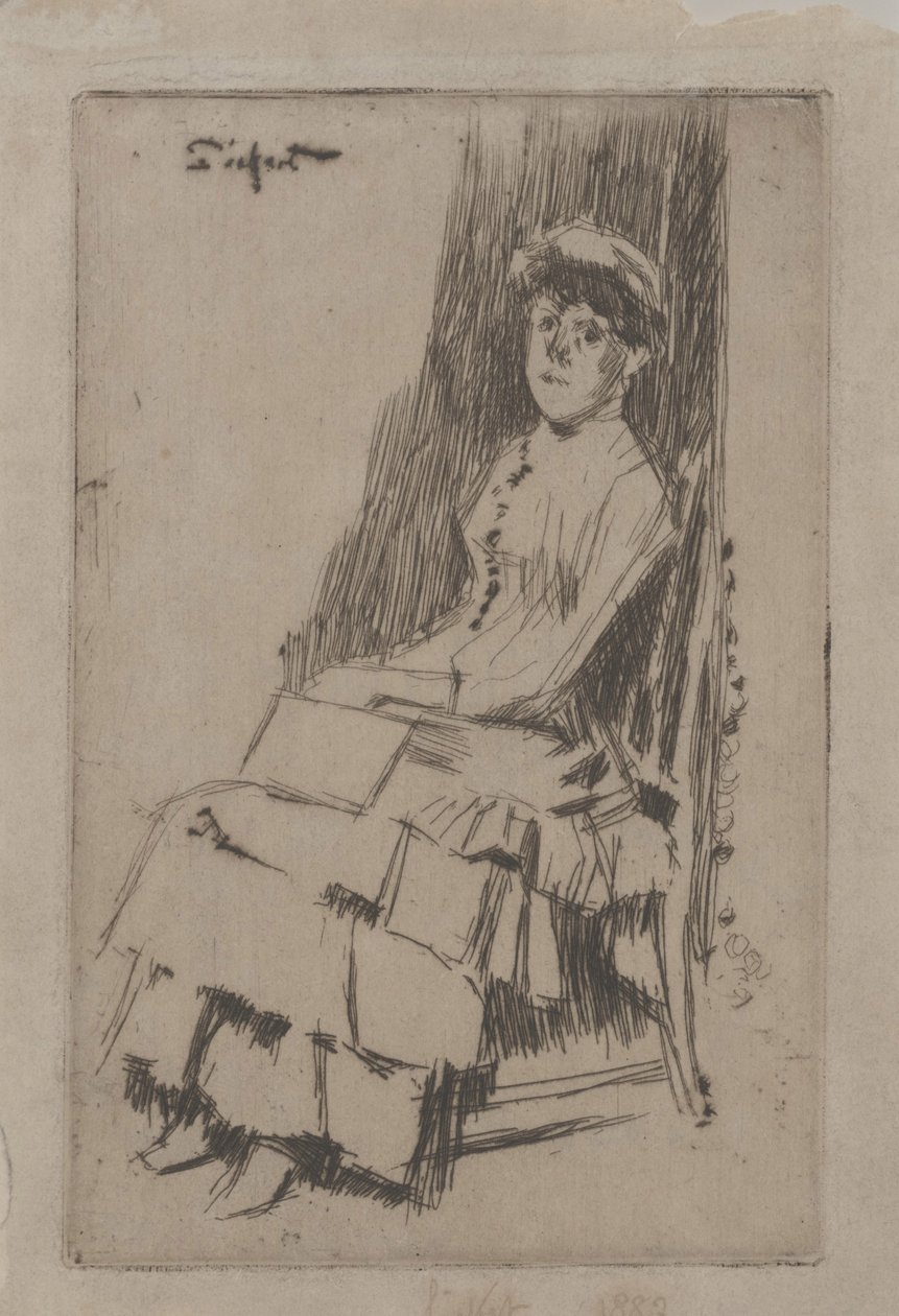 Retrato de Agnes Oldfield, c.1887 de Walter Richard Sickert
