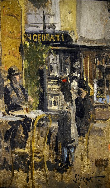 La pequeña tienda de té, Dieppe de Walter Richard Sickert