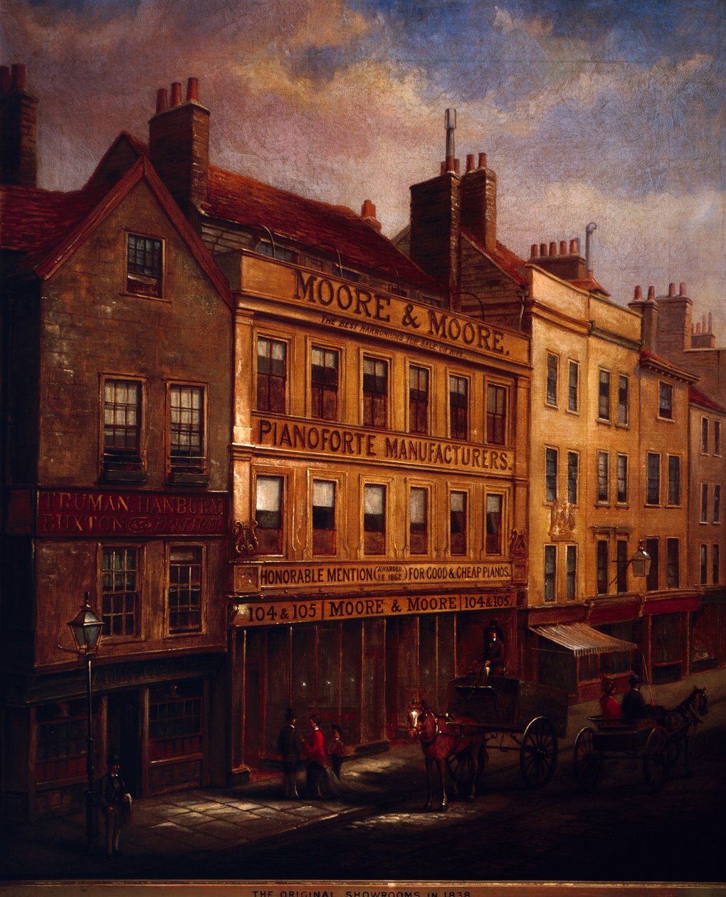 Bishopsgate, Londres, en 1871, 1872 de Walter Riddle