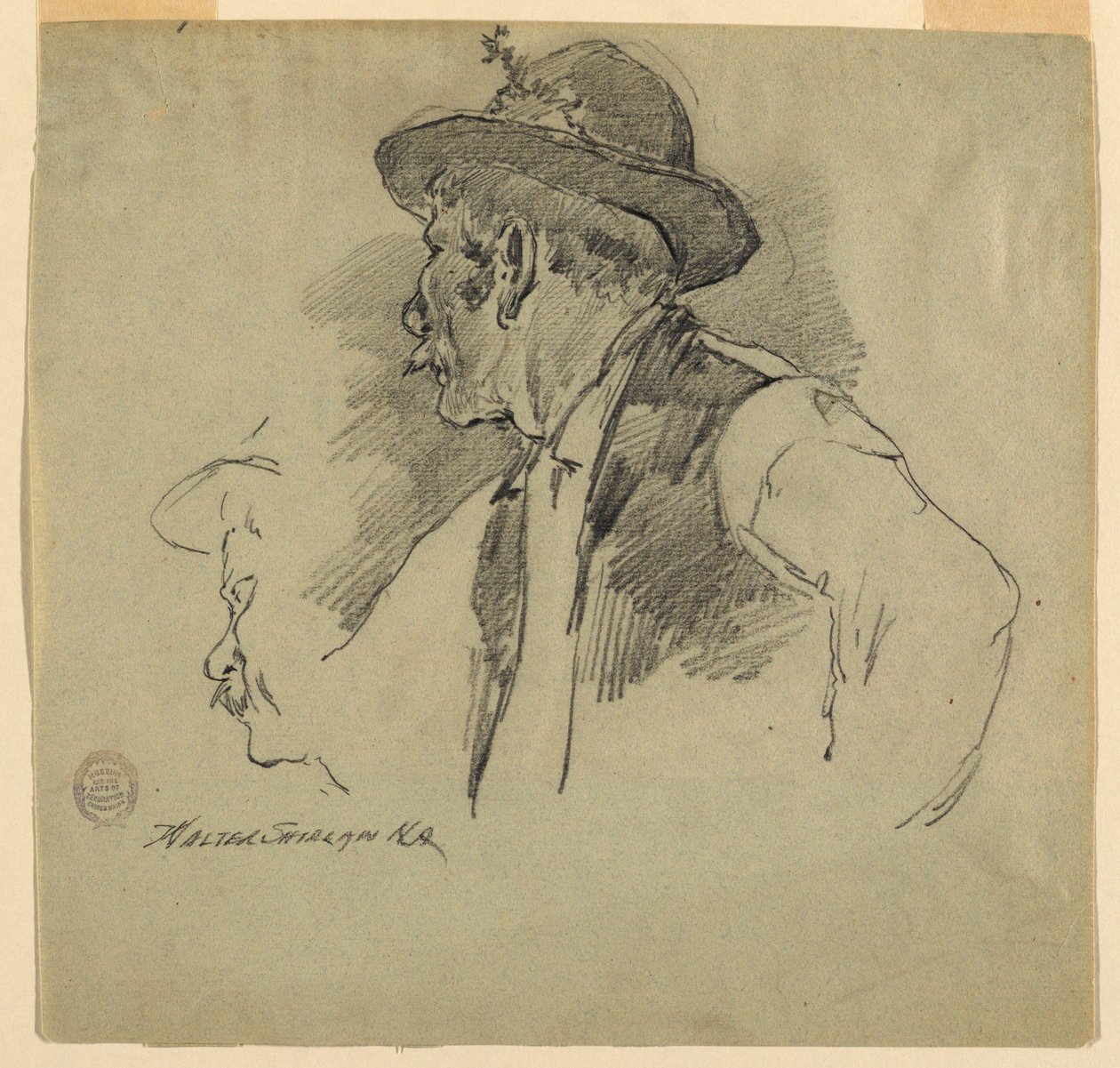 Un campesino bávaro de Walter Shirlaw
