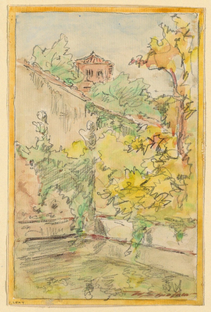 Un patio de Walter Shirlaw