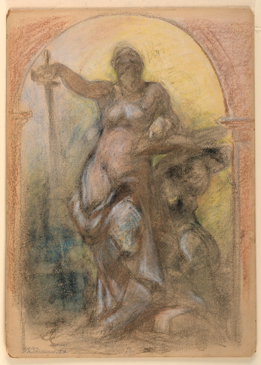 Diseño para una Decoración de Pared de Walter Shirlaw