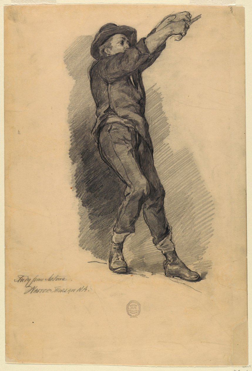 Estudio de figura de la naturaleza de Walter Shirlaw