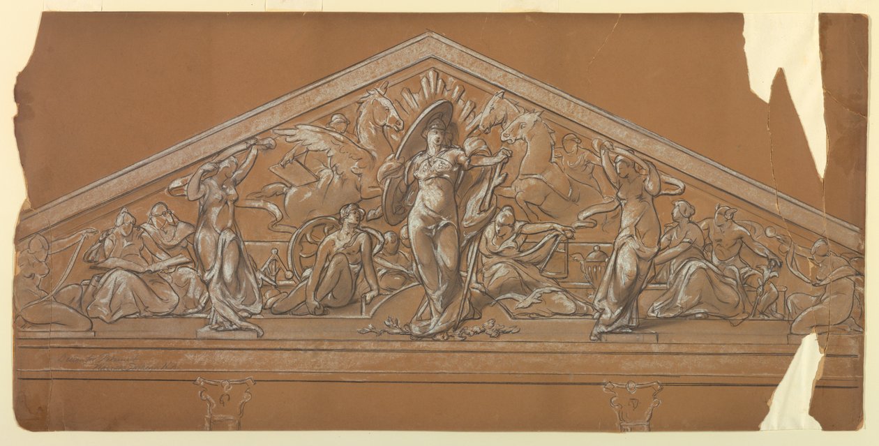 Industria y Comercio (Diseño para el Frontón) de Walter Shirlaw