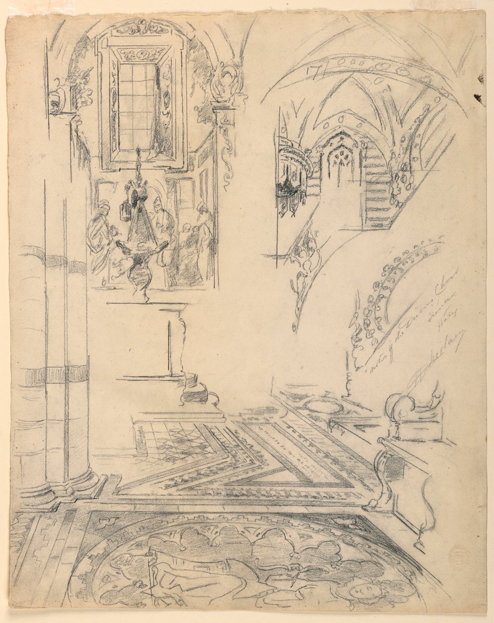 Notas del coro del Duomo, Siena, Italia de Walter Shirlaw