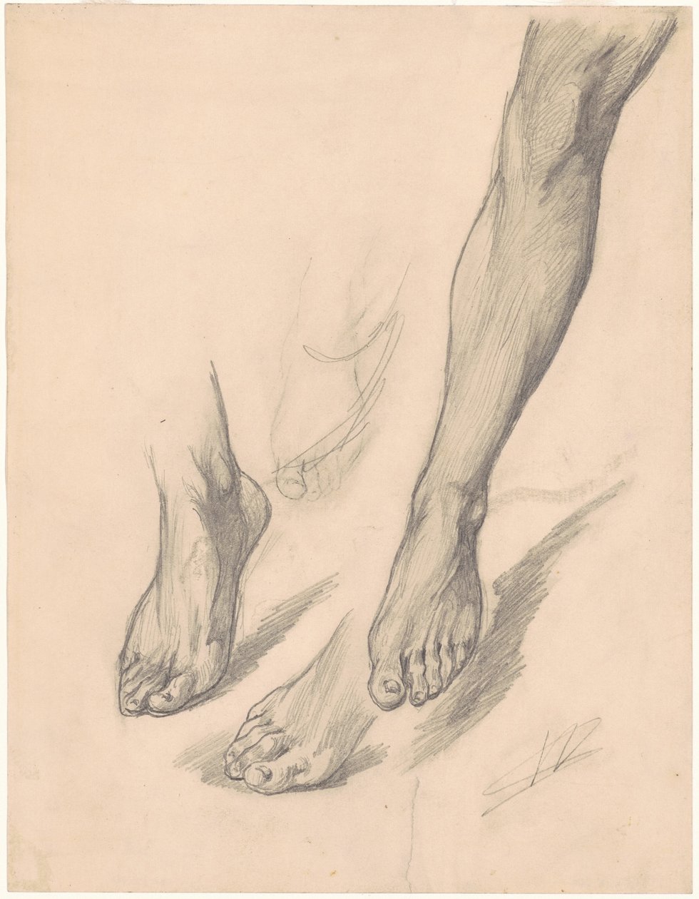 Estudios de pies de Walter Shirlaw