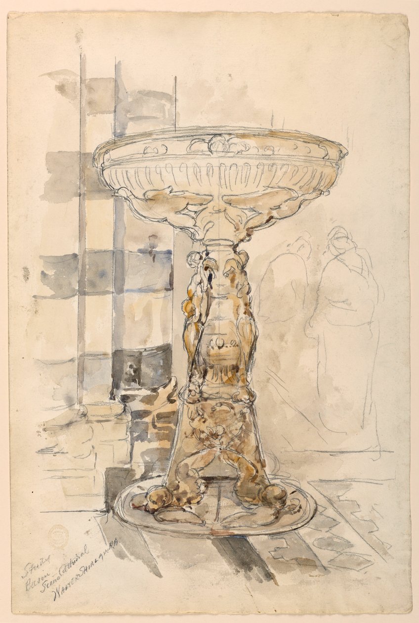 Estudio de la Pila, Catedral de Siena de Walter Shirlaw