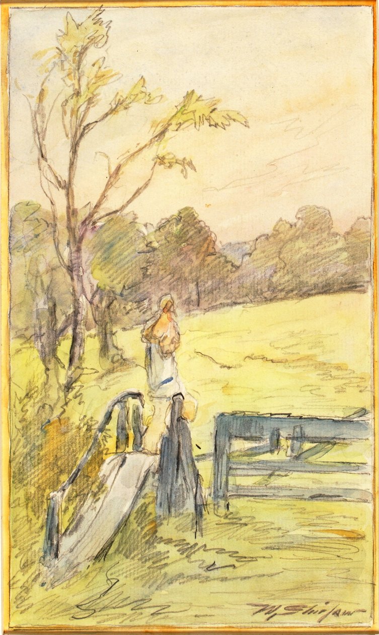 El tobogán de la puerta de Walter Shirlaw