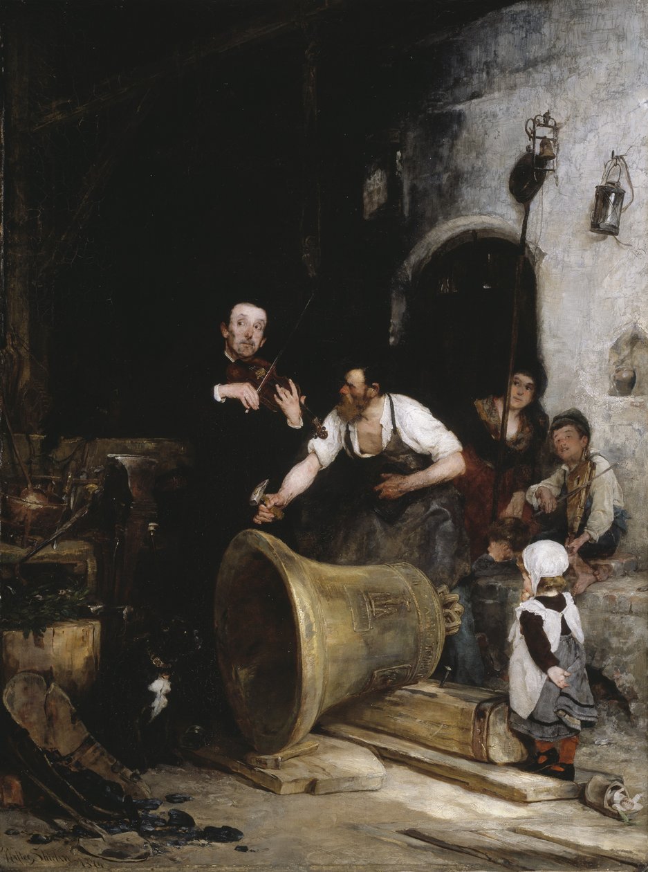 Tocando la campana, 1874 de Walter Shirlaw