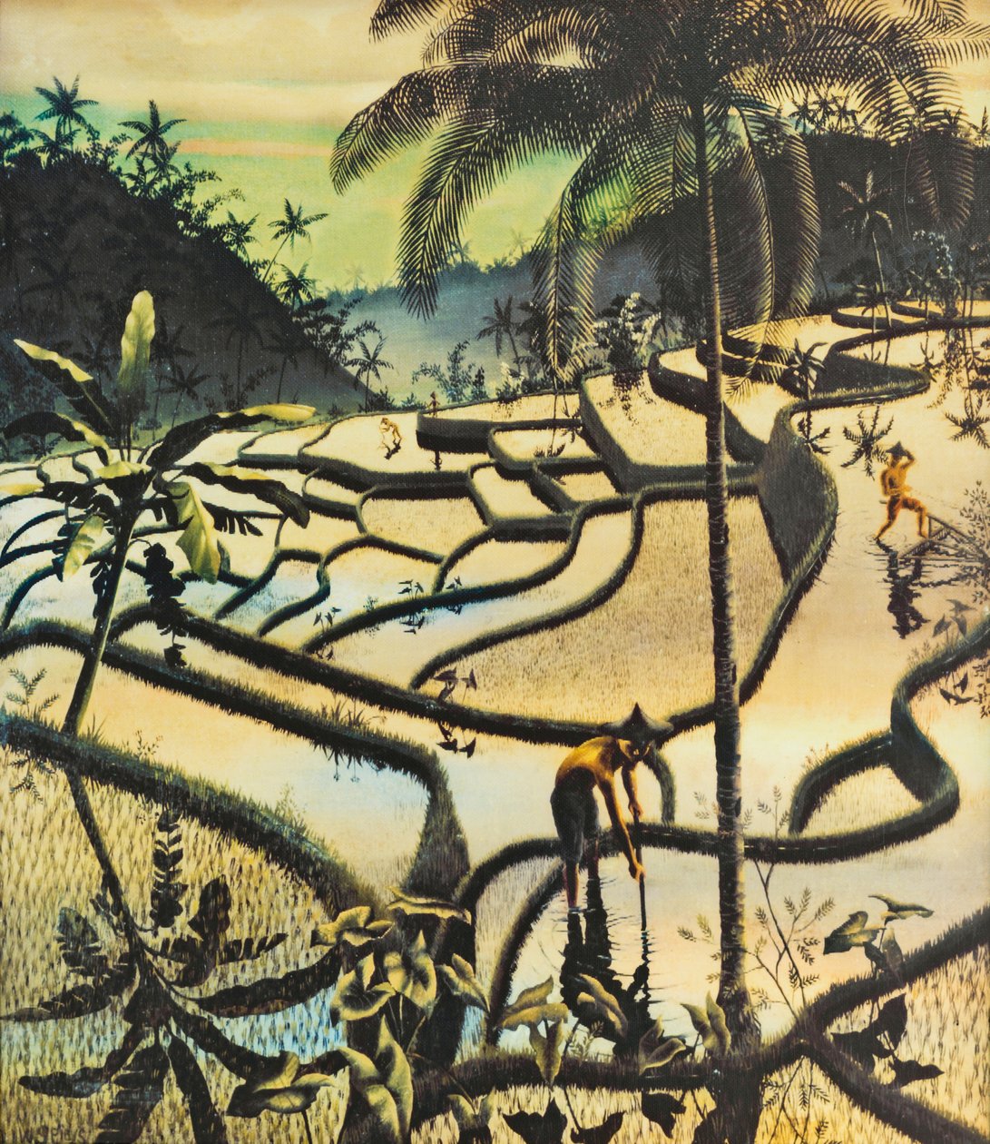 Paisaje de Preanger (Paisaje de Preanger) de Walter Spies