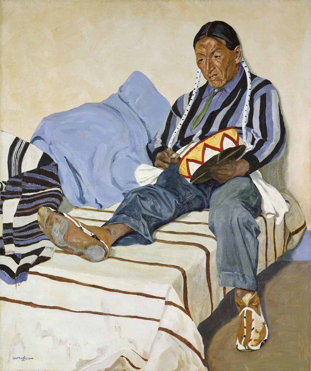 Un indio cantando de Walter Ufer