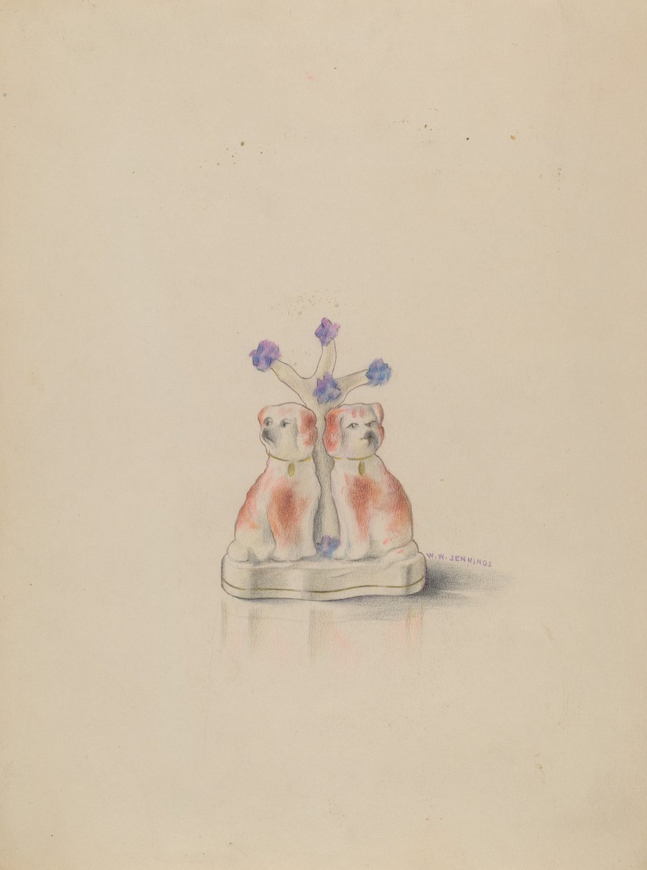 Perros de porcelana de Walter W. Jennings