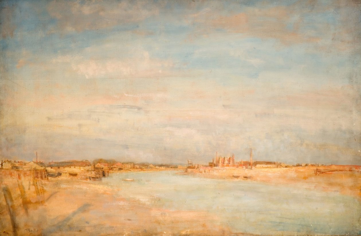 Escena del río de Walter Westley Russell