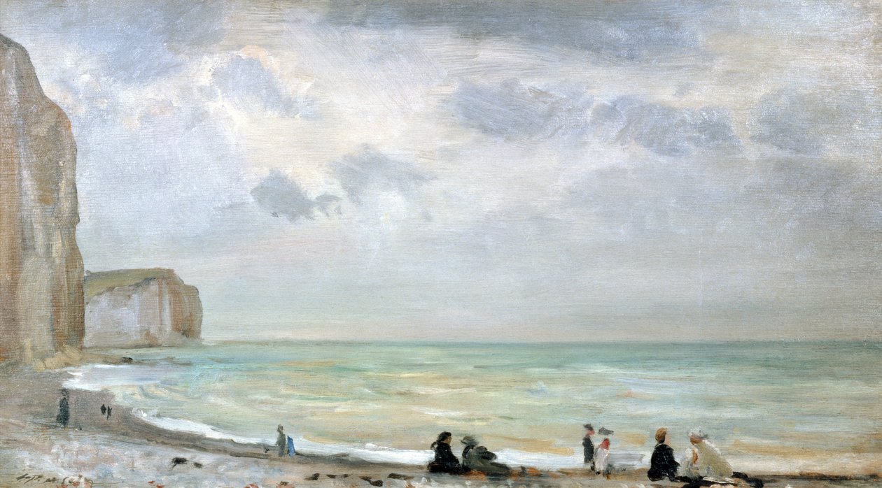 La playa de Dover (óleo sobre tabla) de Walter Westley Russell