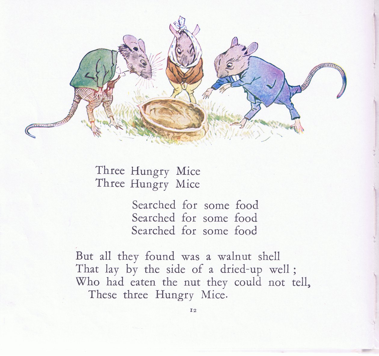 Tres ratones hambrientos, tres ratones hambrientos, buscaron algo de comida de Walton Corbould