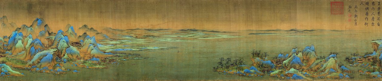 Mil Li de Ríos y Montañas, (detalle) de Wang Ximeng