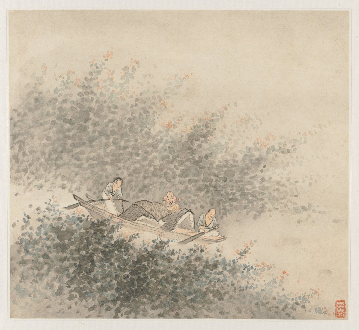 Álbum de paisajes: Hoja 6, 1677 de Wang Gai