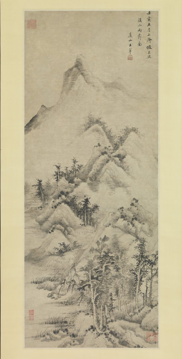 Despeje después de la lluvia sobre arroyos y montañas de Wang Hui