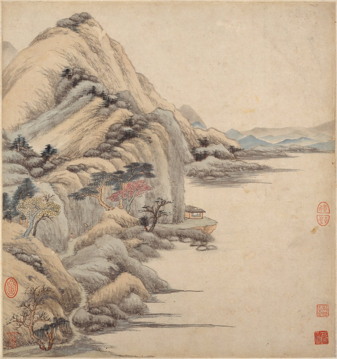 Paisajes en los estilos de los maestros antiguos, siglo XVII de Wang Jian
