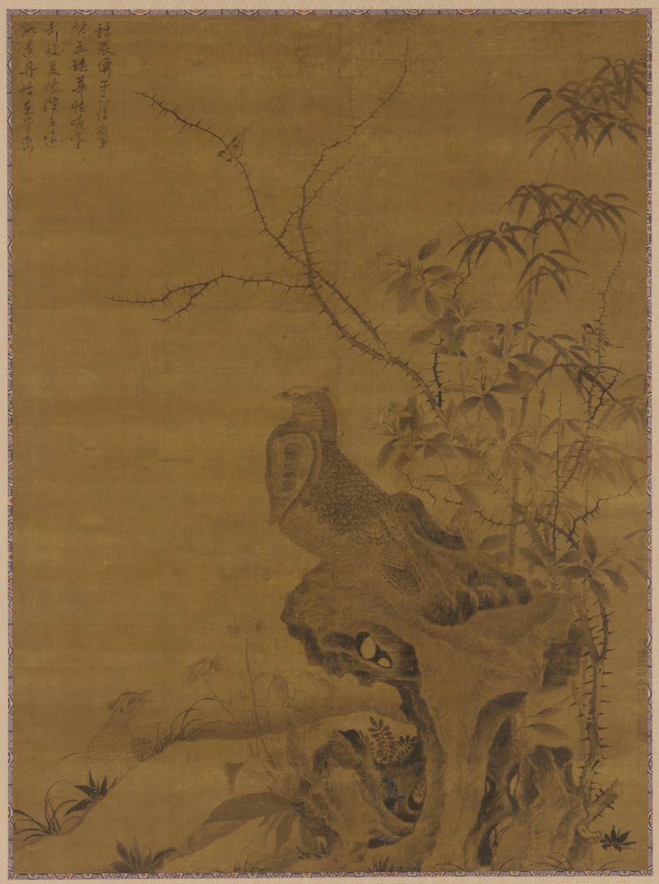 Faisanes, dinastía Yuan, siglo XIV de Wang Yuan
