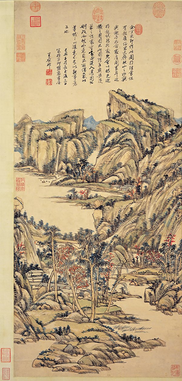 Montañas de Otoño. Wang Yuanqi. Museo Nacional del Palacio de Wang Yuanqi