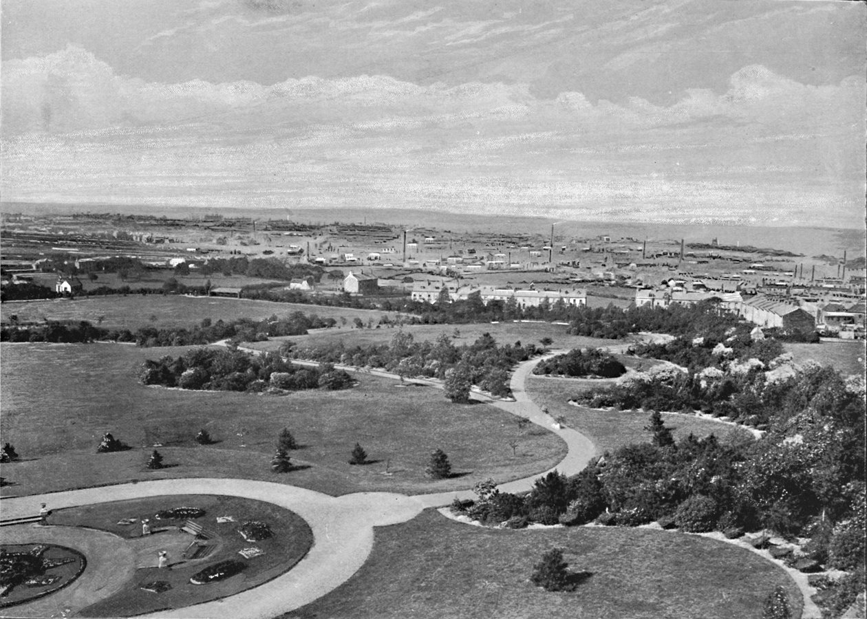 Barnsley Park y ciudad, c1896 de Warner Gothard