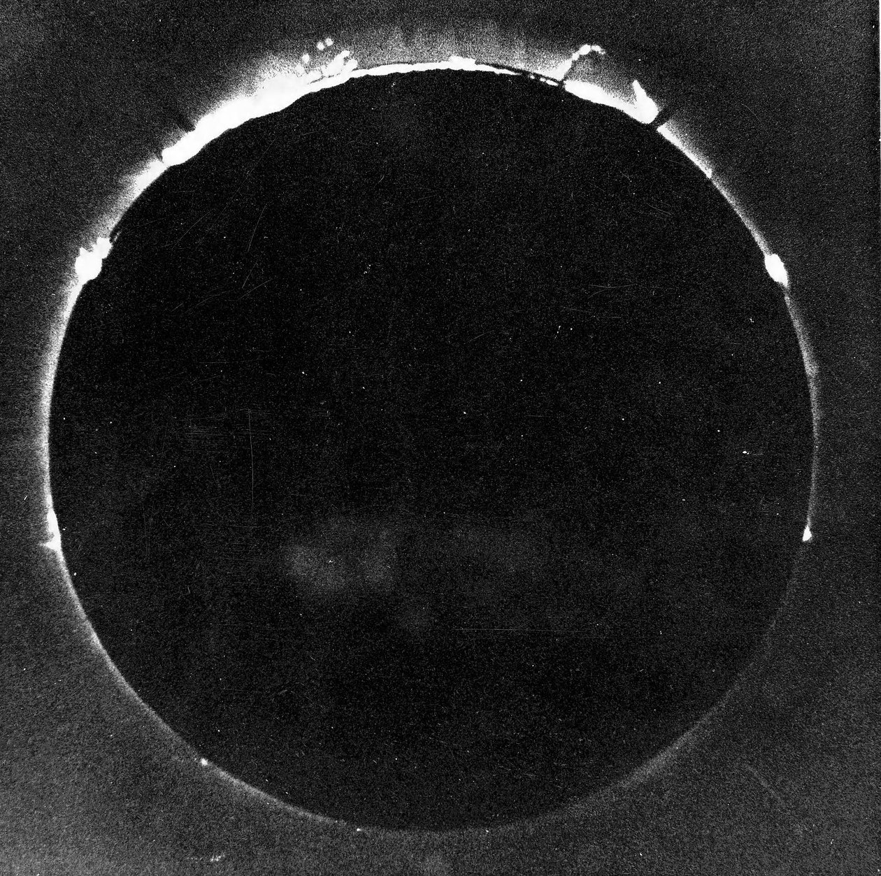 Fotografía de Warren de la Rue del eclipse solar total en Rivabellosa, España, 18 de julio de 1860 de Warren De La Rue